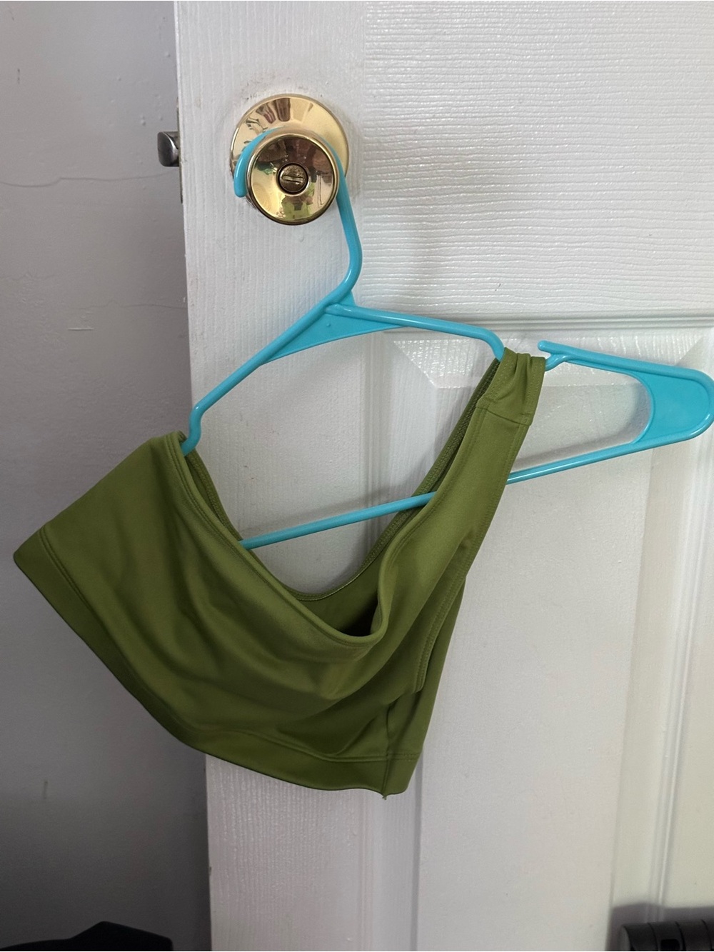 PINK Sport Olive Green Bandeau Bikini Set